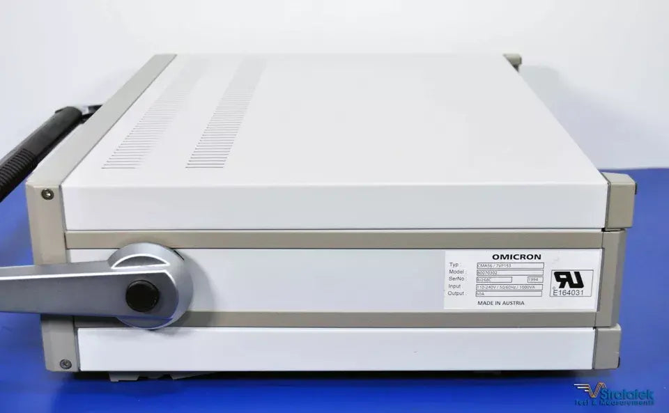 Omicron CMC 56 Relay Test Set and CMA 56 Amplifier with Software Calibrated